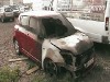 В Соломянском районе Киева полностью сгорела иномарка