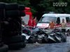 На проспекте Науки в Киеве бетоновоз раздавил Тойоту Кэмри