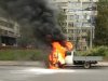 В столице на ходу загорелся автомобиль "Газель"