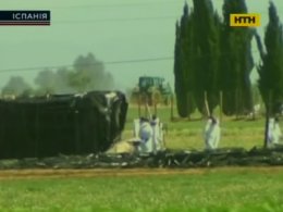 В Іспанії згорів військовий літак