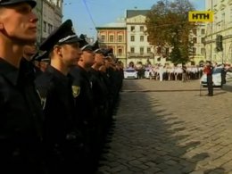 Первое патрулирование львовских полицейских