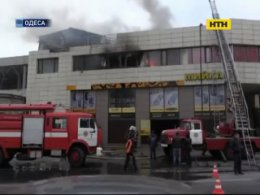 Пожар на СТО в Одессе