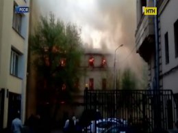 В Москве тушили пожар возле Кремля