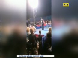На Киевщине цирковой медведь напал на зрителя
