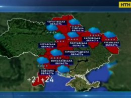Синоптики прогнозируют на завтра в Украине ливни