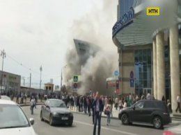 В Москве тушили пожар на вокзале
