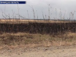 Крупный пожар уничтожил часть урожая в Винницкой области