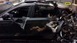 У Києві згорів елітний автомобіль водія екс-міністра