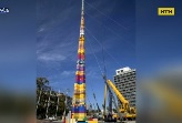 36-метровую башню из конструктора построили в Тель-Авиве