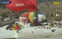 Зрелищный фестиваль воздушных шаров прошел в швейцарских Альпах