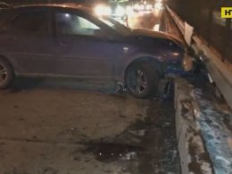 Лишь чудом пьяный водитель не погиб в еще одной столичной аварии