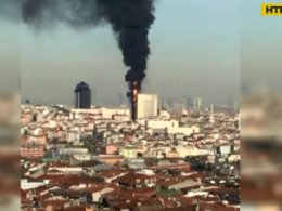 В Стамбуле произошел пожар в многоэтажном госпитале