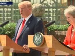 Дональд Трамп, который впервые прибыл в Британию как Президент США, сегодня встретится с Королевой Елизаветой