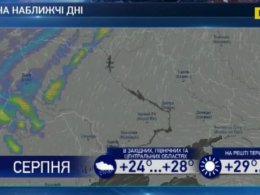 В Украину идут кратковременные дожди