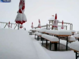 Италию, Чехию, Австрию и Германию засыпало первым снегом