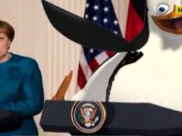В соцсетях набирает обороты новый флешмоб "заменить Трампа на пингвина"
