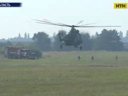 В аэропорту Борисполь прошли масштабные учения спасателей