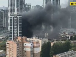 В елітному житловому комплексі столиці сталася масштабна пожежа