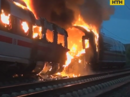 У Німеччині на ходу спалахнув пасажирський потяг