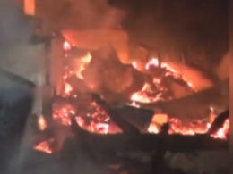 На Прикарпатье дотла сгорел отель, погиб человек