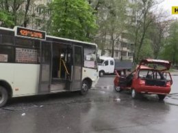 Целая семья пострадала в ДТП в Киеве