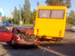 П'яний водій Шкоди протаранив маршрутку з пасажирами на Київщині