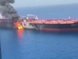 Американские военные опубликовали видео нападений на нефтяные танкеры в Оманском заливе