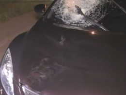 На виїзді з Києва водій Мазди збив пішохода