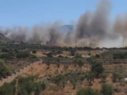 Из-за мощных лесных пожаров с курортов Греции эвакуируют туристов