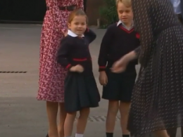 Дочь принца Уильяма и Кейт Мидлтон впервые пошла в школу
