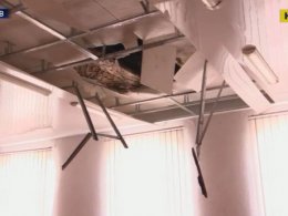 В харьковской школе во время уроков упала потолок