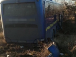 На трассе Киев-Харьков автобус с пассажирами влетел в грузовик