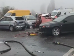 На в’їзді в Одесу зіткнулися 11 автомобілів