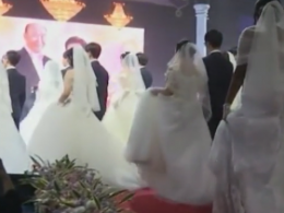В Южной Корее более 6000 пар влюбленных одновременно поженились