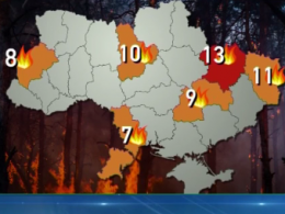 25 000 гектаров земли уже выгорело в Украине