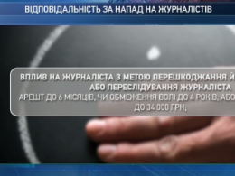 Нардепы ужесточили наказание за нападение на журналистов