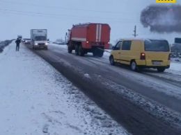 В Украину пришли морозы и снег