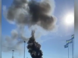 Мощный взрыв в Новосибирске: загорелась АЗС